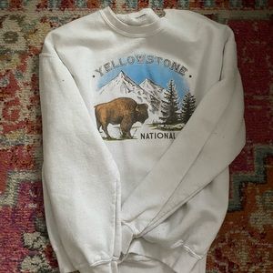 yellowstone white crew neck